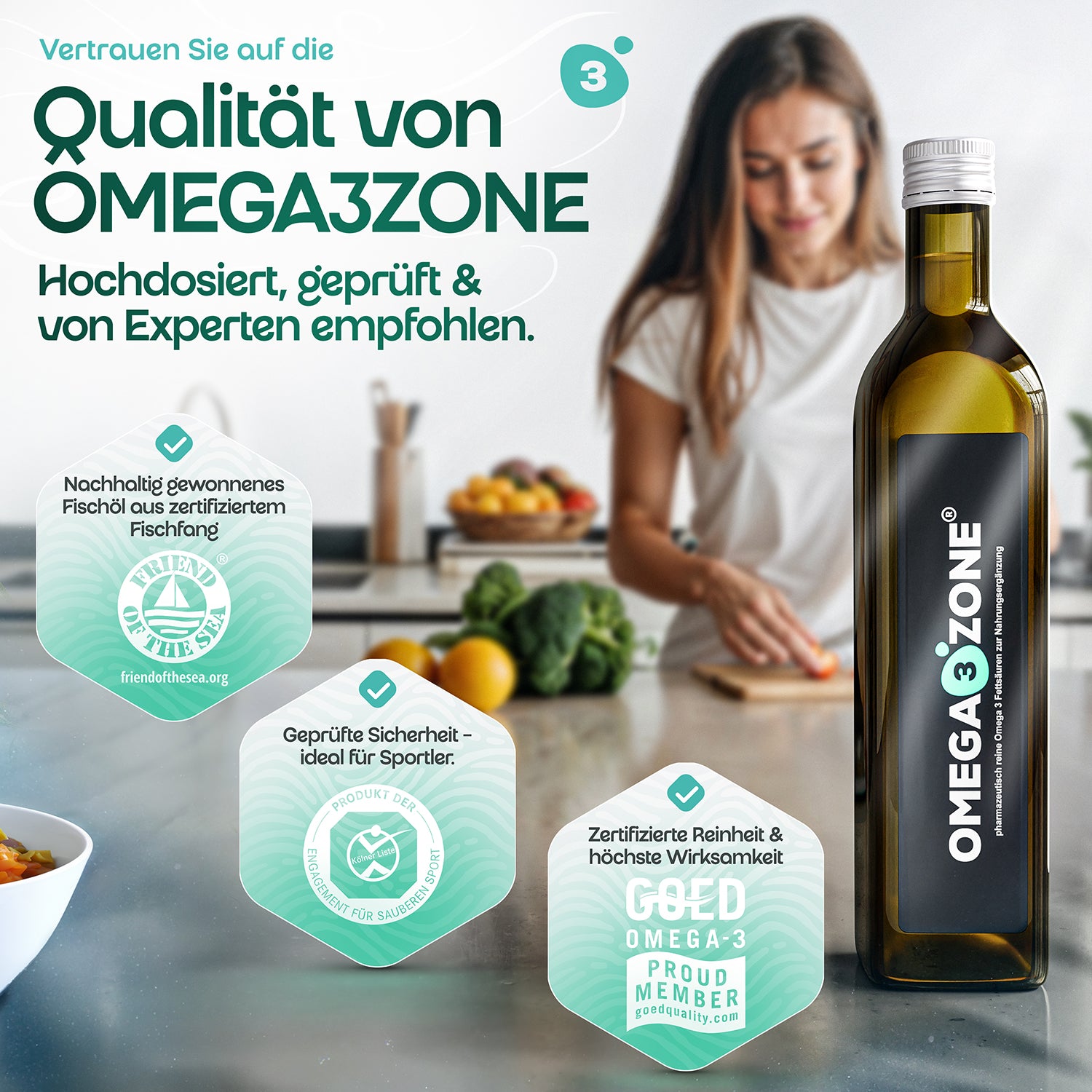 Omega 3 Fischöl | 500ml - MHD 30.09.2026