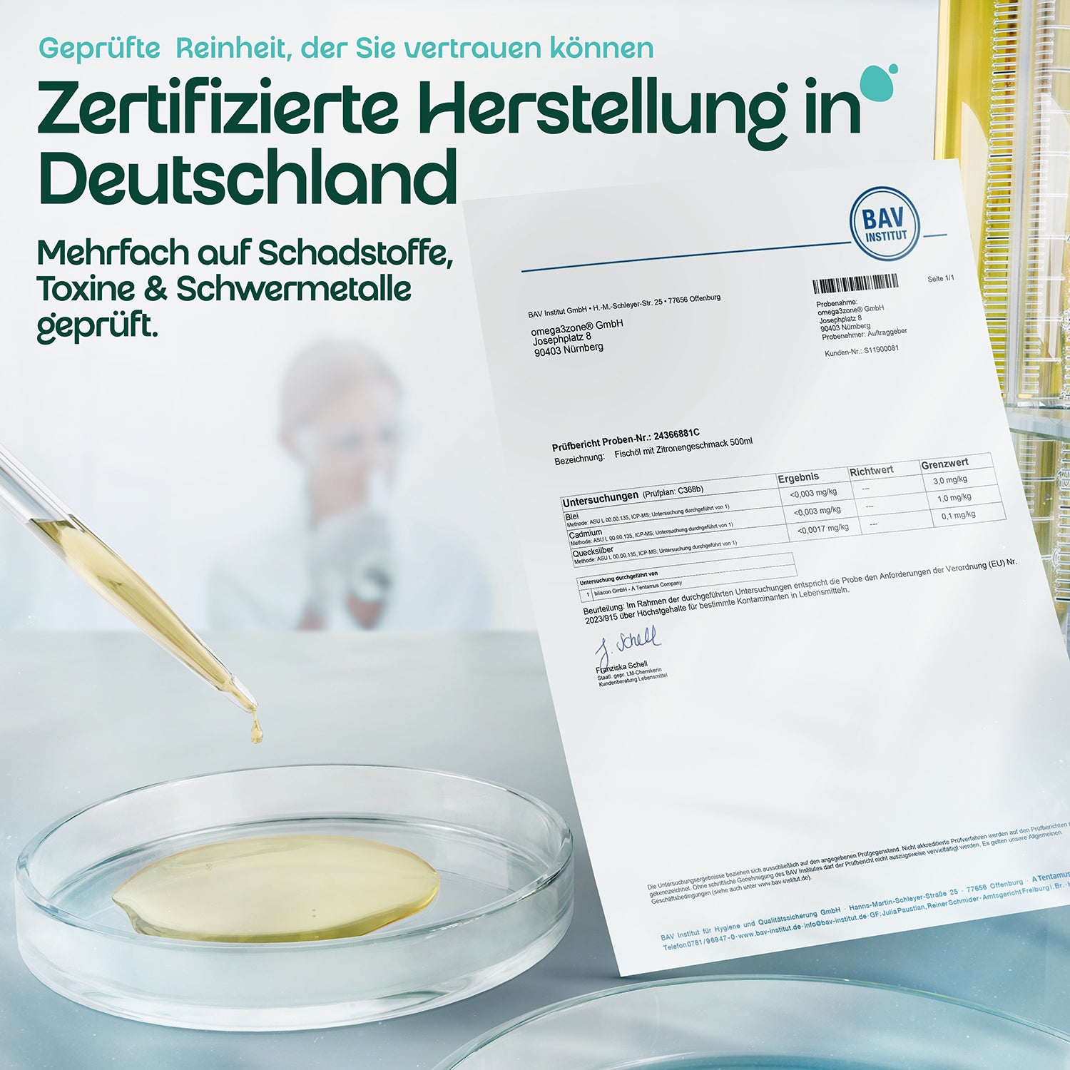 Omega 3 Fischöl | 500ml - MHD 30.09.2026