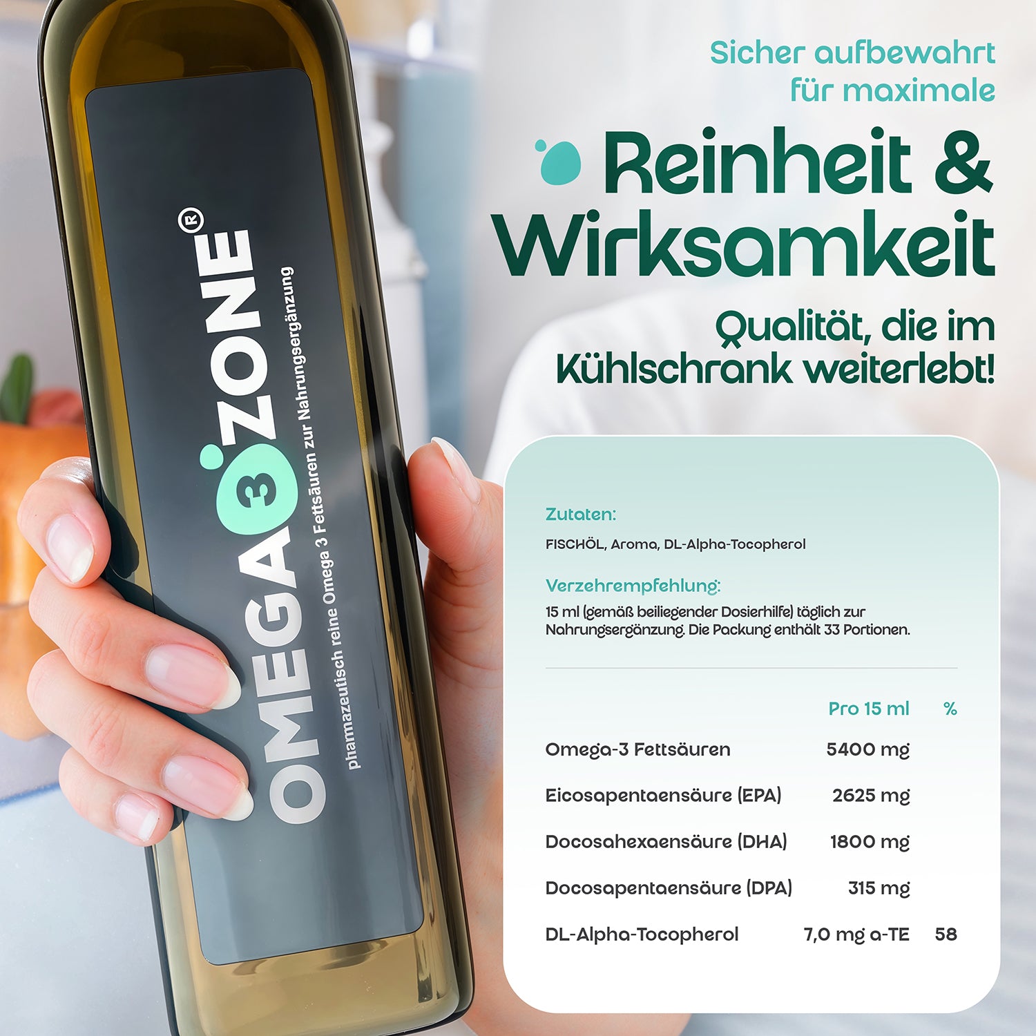Omega 3 Fischöl | 500ml - MHD 30.09.2026