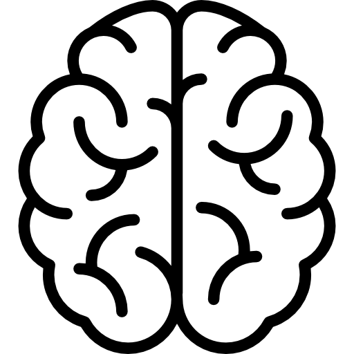 Ein Schwarz-Weiß-Bild eines menschlichen Gehirns.