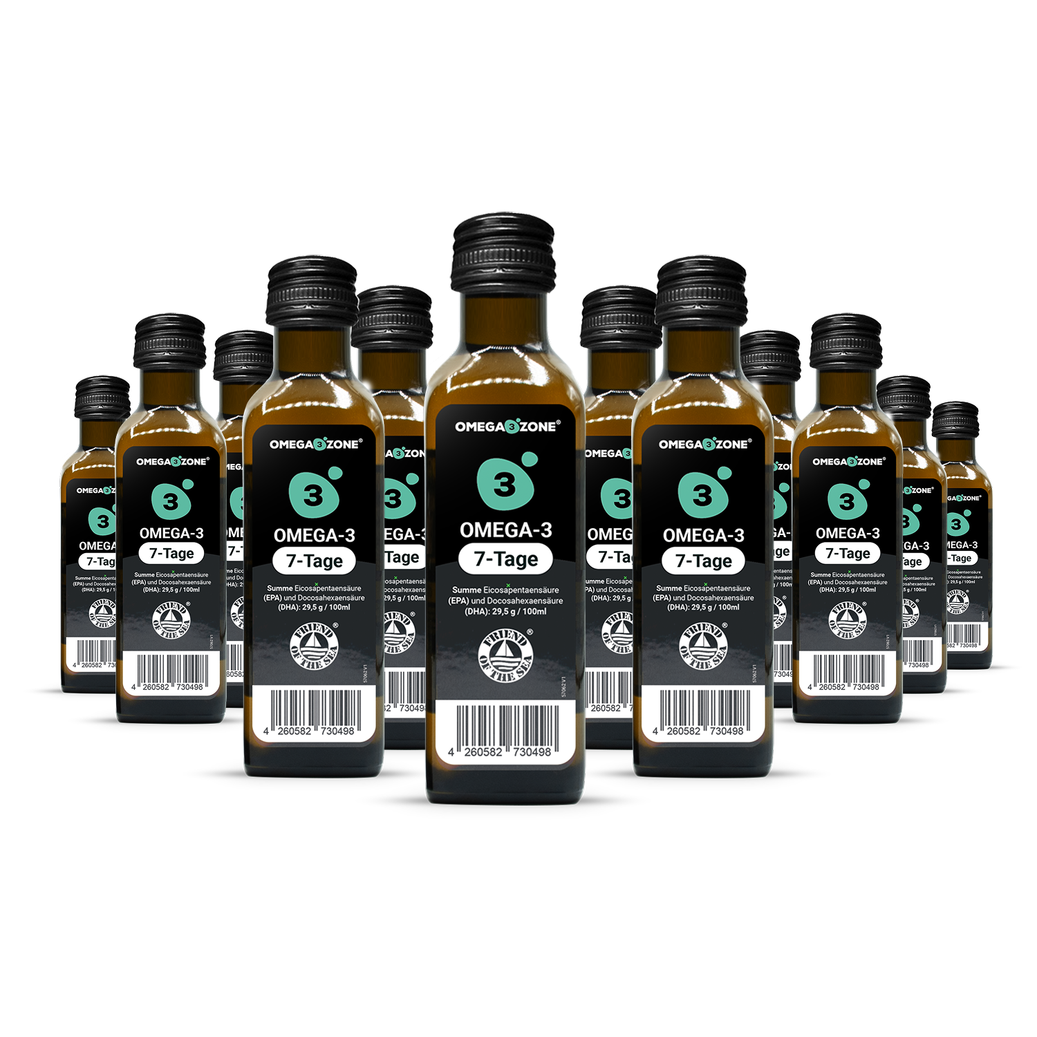 10x 100ml omega3zone Fischöl