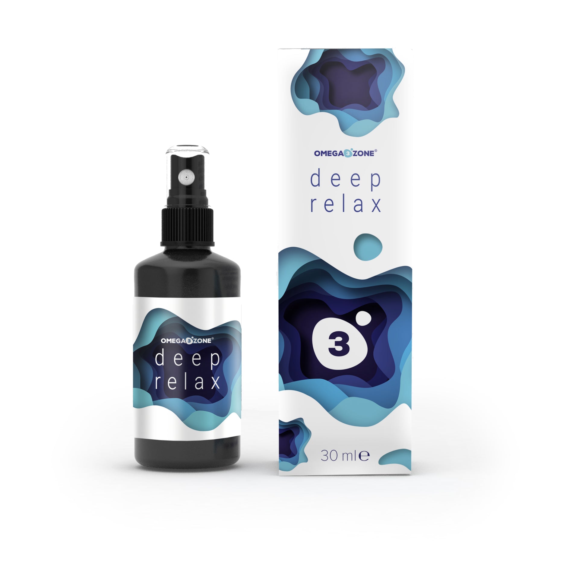 Eine Flasche Schlafspray mit einer Box rechts daneben.