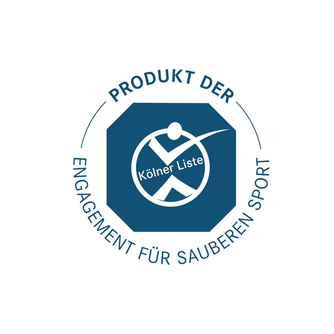 Ein Logo mit der Aufschrift "Produkt der Kölner Liste".