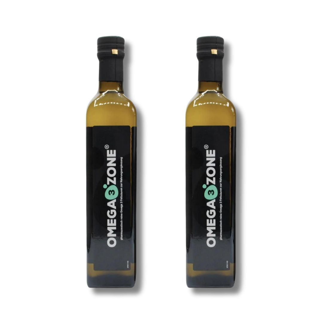 Zwei Flaschen Omega3Zone Einführungsangebot - Omega 3 Öl Zitrone.