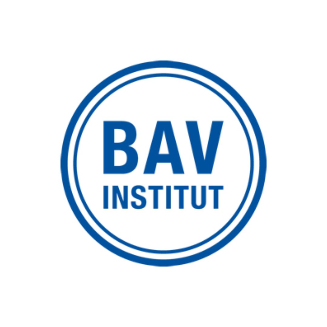 Das Logo des BAV-Instituts auf weißem Hintergrund.