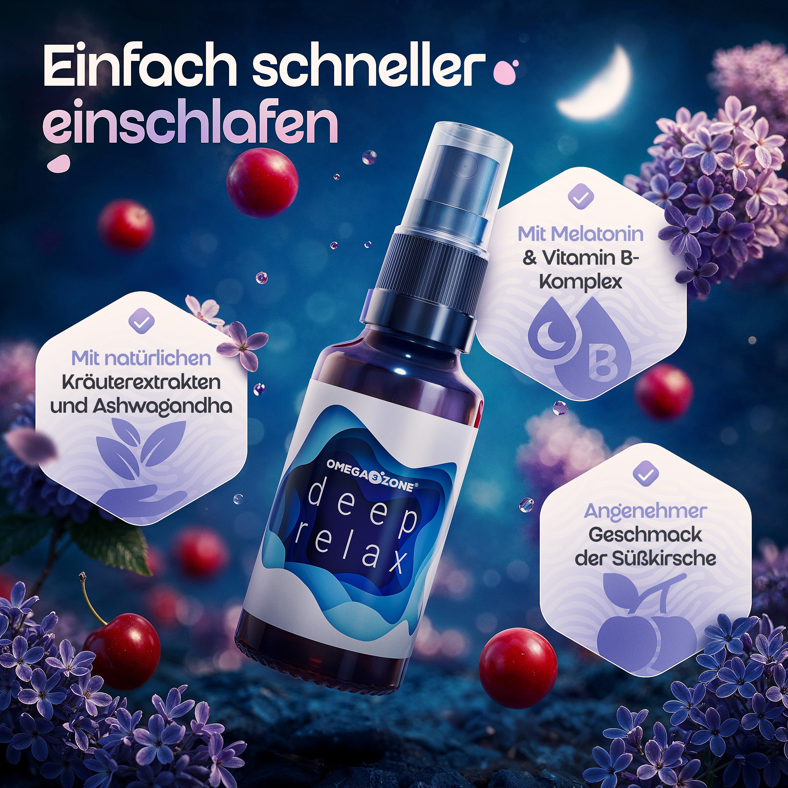 DeepRelax Schlafspray mit Melatonin